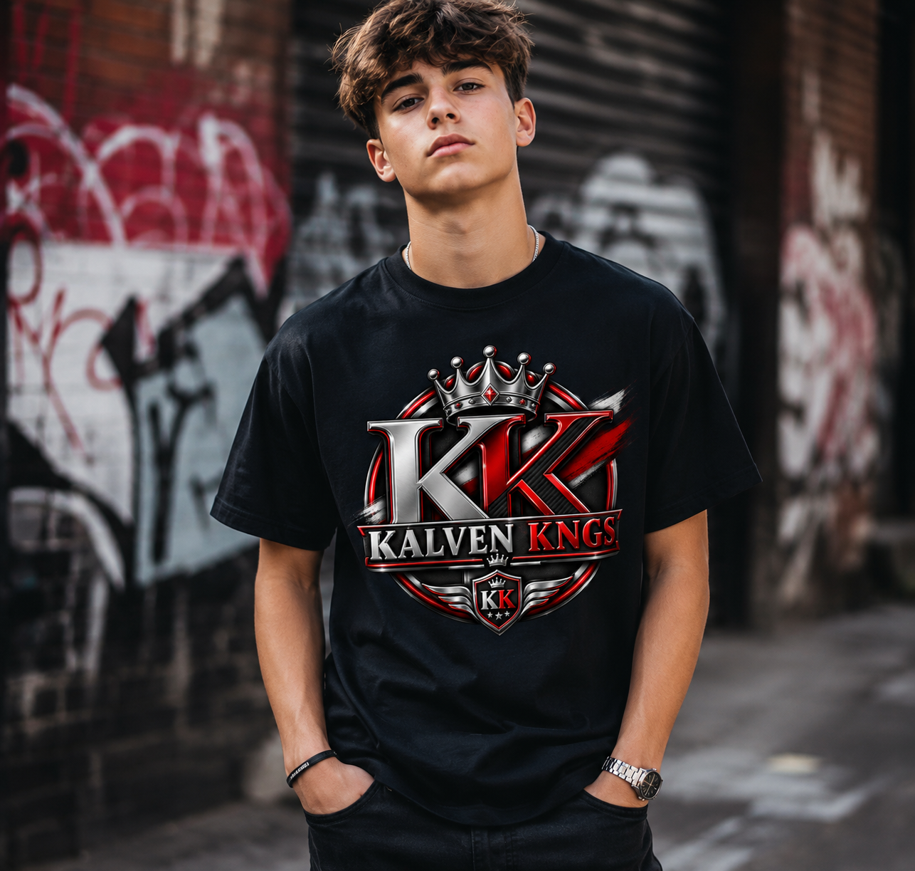 KALVEN KNGS – Premium Streetwear T-Shirt