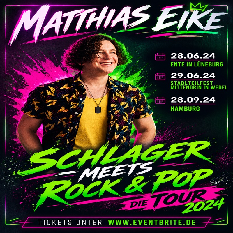 Flyer mit Musiker & Live-Terminen