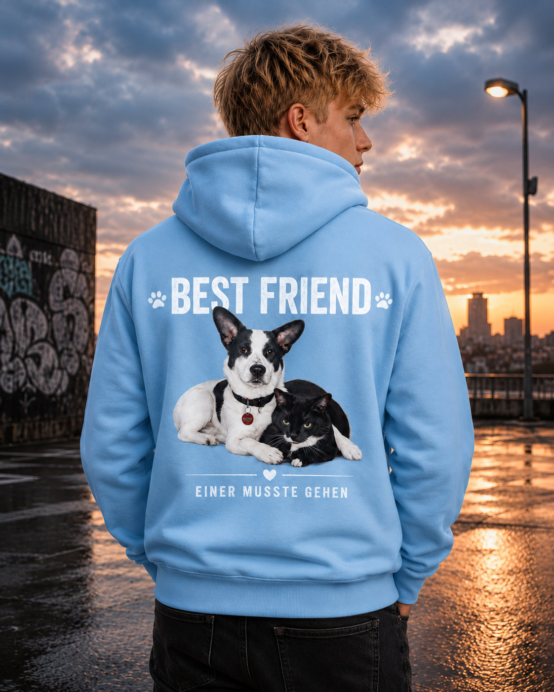 Best Friends Gedenk-Hoodie – Einer musste gehen